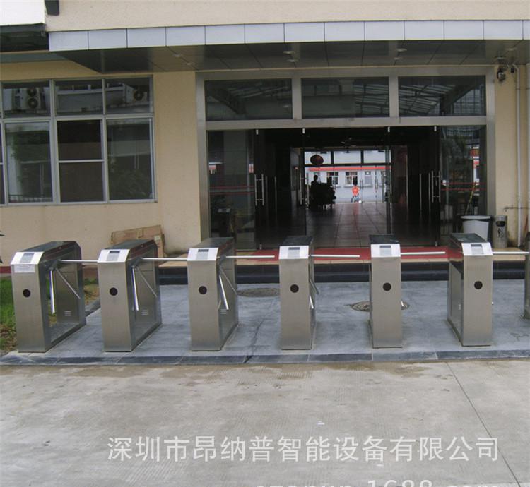 智能化楼宇安防检票指纹考勤刷卡 通道人行通行门禁系统 三辊闸图3