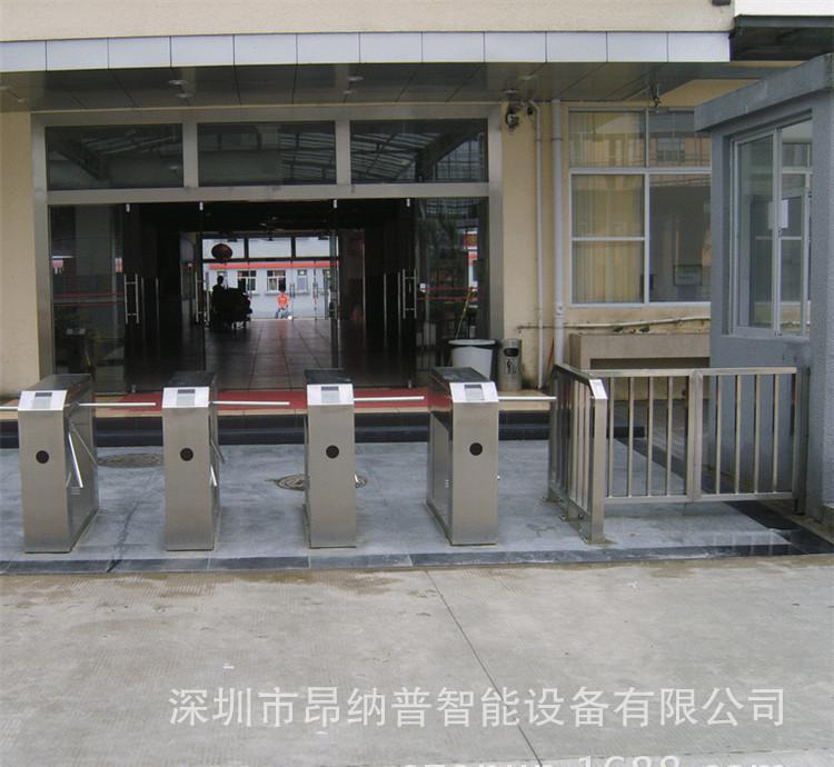智能化楼宇安防检票指纹考勤刷卡 通道人行通行门禁系统 三辊闸图2