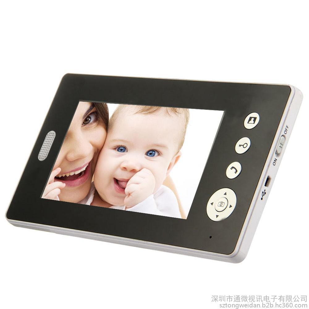 **7寸TFT别墅无线可视对讲门铃 数字高清显示  智能安防 方便实用  **  监视/**  夜视  多户型图3