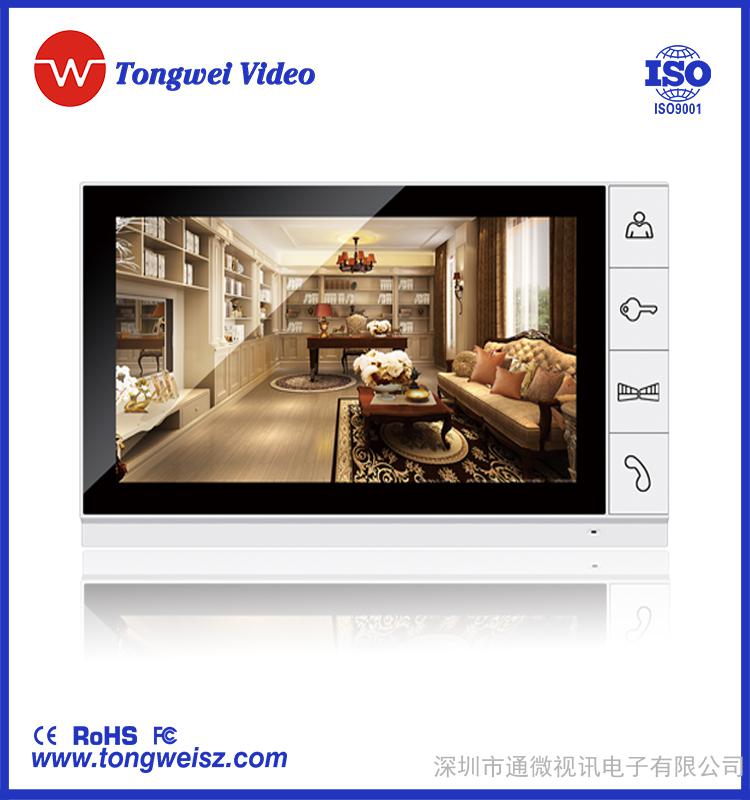 9寸别墅类可视门铃  可视对讲 安防设备 彩色数字高清显示  智能楼宇  **  监视/**  外观新颖 图像清晰图1