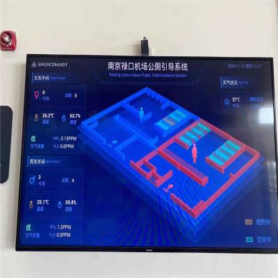 途炜科技智慧厕所环保公厕隔断门锁公共卫生间有人无人厕位引导系统图2