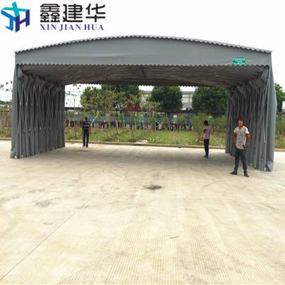 唐山丰南环保伸缩移动雨篷-大排档推拉雨棚本地有做吗图3