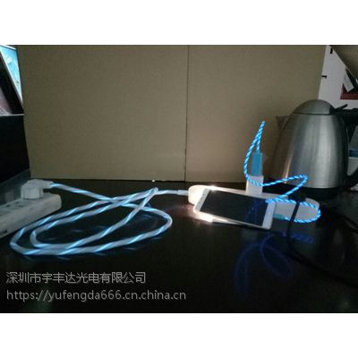 YFDSG智能发光多功能排插 家用智能流光电源线带USB插线板环保发光排插图2