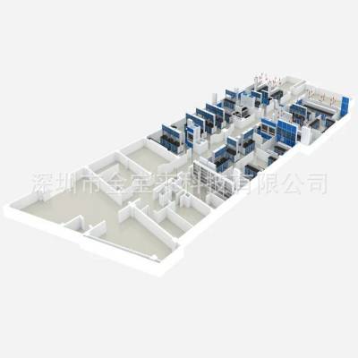 研发***医疗器械工程施工 环保生物安全实验室效果图图3