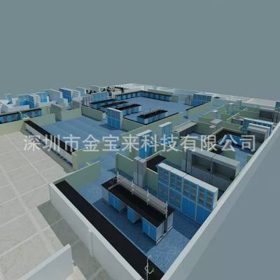 研发***医疗器械工程施工 环保生物安全实验室效果图图1
