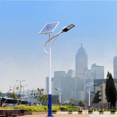 6米新农村太阳能路灯海螺臂锥形智能光控环保节能户外公路图2