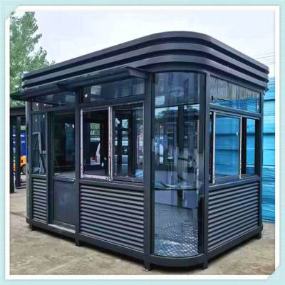 供应山西临猗 智能停车场收费岗亭 钢结构环保吸烟亭 全国发货图3