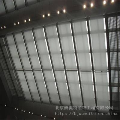 衡水幼儿园遮阳隔热遮阳帘 户外电动天棚帘 幼儿园操场智能环保天棚帘图3