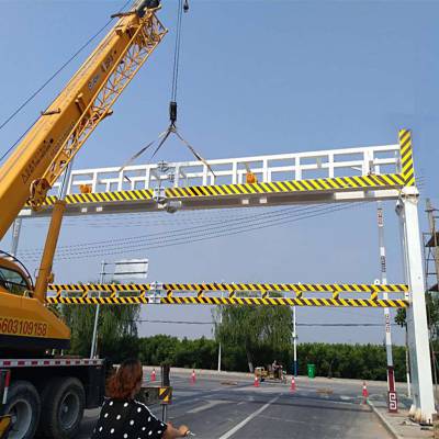 电动液压升降限高杆太阳能遥控升降高速道路龙门架遥控智能交通防护防撞架图3