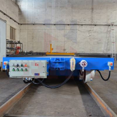 无轨胶轮平车采用实心铸钢包胶轮 智能交通装备电动平板搬运车图1