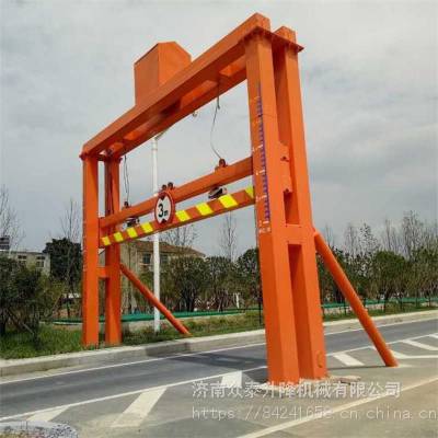 衡水冀州 汽车限高架 门式龙门架 智能远程遥控限高杆 液压升降 城市限高2-5米报价图2