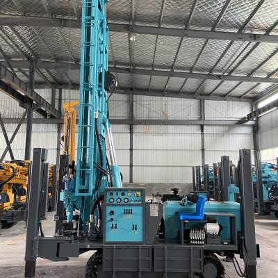 260型潜孔锤水井钻机 农业灌溉打井机 打井机涡轮增压发动机图3