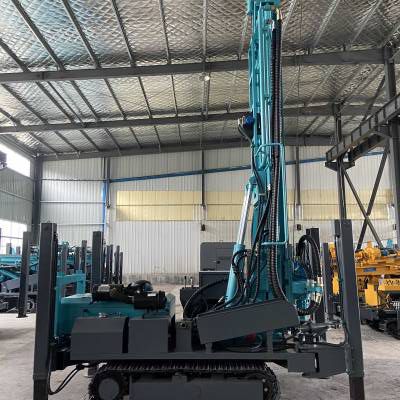 260型潜孔锤水井钻机 农业灌溉打井机 打井机涡轮增压发动机图1