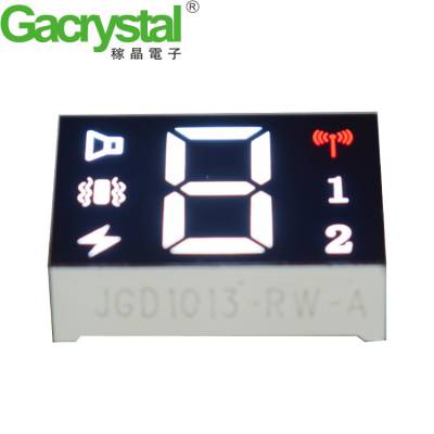***0.5寸单8带图案白红光双色LED数码管 智能家居显示数码管图1