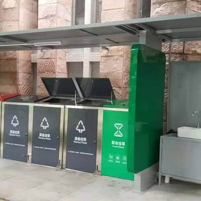 厂家订制垃圾收集亭 垃圾分类回收亭 智能垃圾分类亭 环保型垃圾分类亭 垃圾分类站 小区垃圾分类亭图3