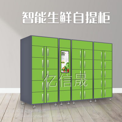 小区医院学校智能生鲜柜冷藏柜保鲜柜联网柜储物柜环保柜***图2