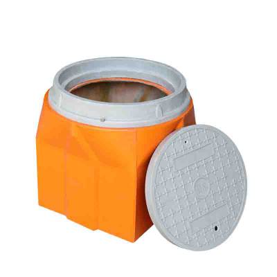 华强牌 玻璃钢方型成品手孔井 规格尺寸500*500*500毫米 重量轻图2