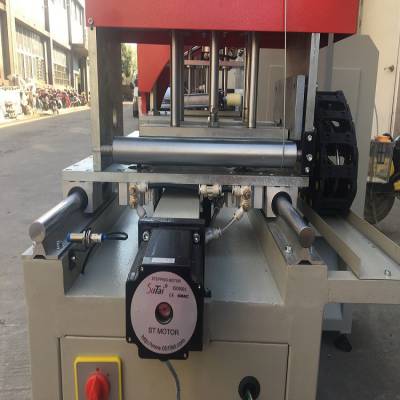 工业铝材切割机 气动式自动铝管切割下料机400型号 DS邓氏智能PLC操作图2