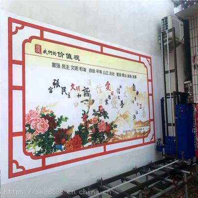 智能4d墙体喷墨彩绘机 工业级自动高清墙面绘画打印机图1