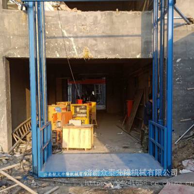 廊坊SJD液压导轨式升降机价格 工业固定式升降货梯 液压货梯 智能升降图2