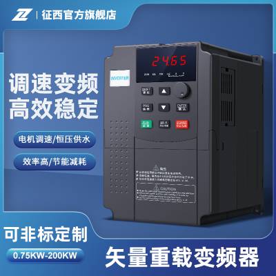 征西三相22KW变频器工业380V智能矢量重载型电机恒压供水调速