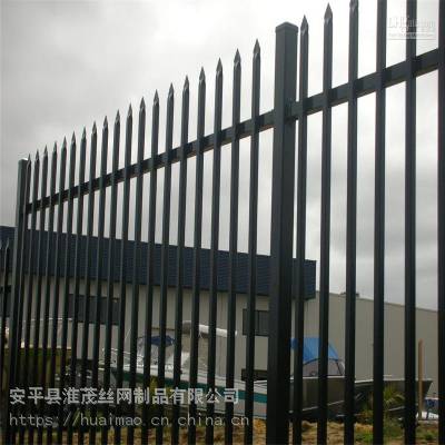 工业园围墙栅栏 小区外墙防护栏 公园铁艺栏杆图3