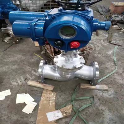 上海渤工 J941H-40P 智能调节型电动法兰截止阀 蒸汽工业锅炉用图2
