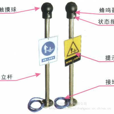 人体静电消除器语言报警型防爆静电释放器工业智能声光报警器图2