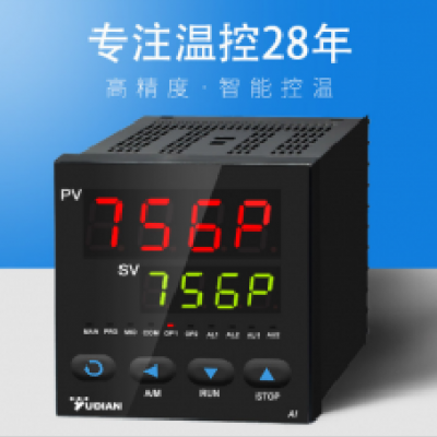 双排五位数码管显示/宇电双协议/***型人工智能工业调节器/数显表宇电AI-756/756P图1