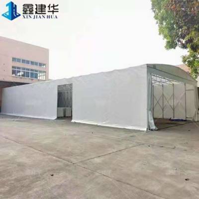 可伸缩仓库棚 悬空工业帐篷 天津西青 智能遥控图2