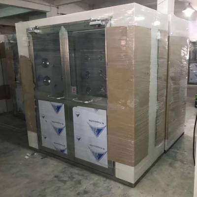 工业配套双人双吹不锈钢智能语音风淋室厂家图2