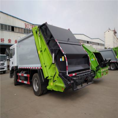 城市清洁14方压缩式垃圾车 推铲卸料容积14立方压缩垃圾车 产地供应图3