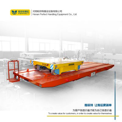 电动平板车 百特智能 工业厂区定制电动过跨车 江苏***摆渡车图2