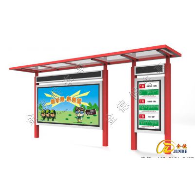定制乡镇简易三联公交候车亭生产厂家简约候车亭图3