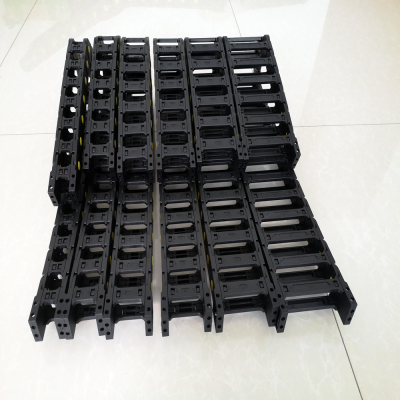 广纳77电子设备***塑料拖链小型电缆护线伸缩槽图1