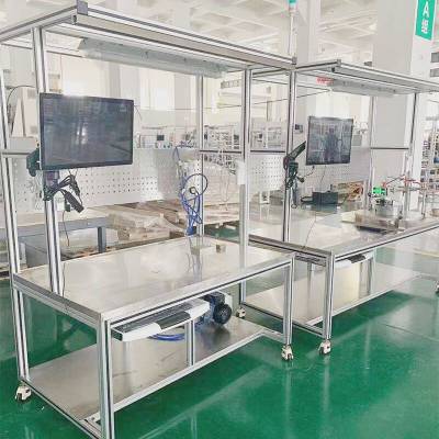 多层铝型材试验工作台 电气电子设备自动组装工作台 按图加工定做图3