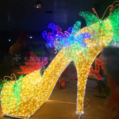 电子元宵花灯制作 丹东手工制作花灯佩奇 公园灯展图3