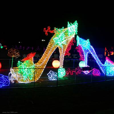 电子元宵花灯制作 丹东手工制作花灯佩奇 公园灯展图2