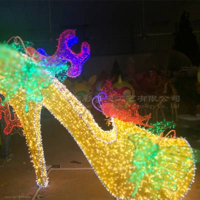 电子元宵花灯制作 丹东手工制作花灯佩奇 公园灯展图1