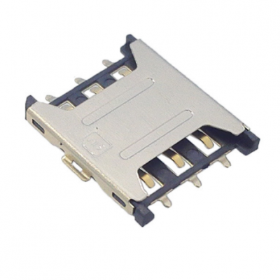 GSM卡座***NANO SIM卡座6P直插式外焊1.35H穿戴设备配件批发图1