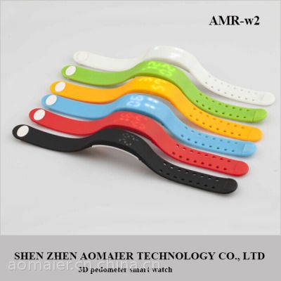 批发***多功能3D计步器智能手环 智能穿戴 W2 运动手环图3