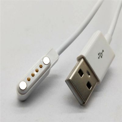 ***供应磁吸插头磁性连接器 智能穿戴2pin磁吸数据线 磁铁充电线，磁吸充电线保***量,***图3