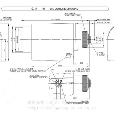 日本TAWOV 车载跟踪 道路监控16-368mm焦距 中段焦距镜头图1