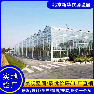 天津文洛型温室工程 人工智能恒温玻璃大棚 新式温室大棚建设 智能温室大棚