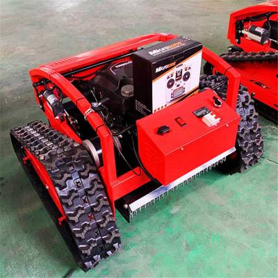 满意价小型家用遥控除草机 人工智能遥控履带式割草碎草机 荒坡碎草修整草地机图3