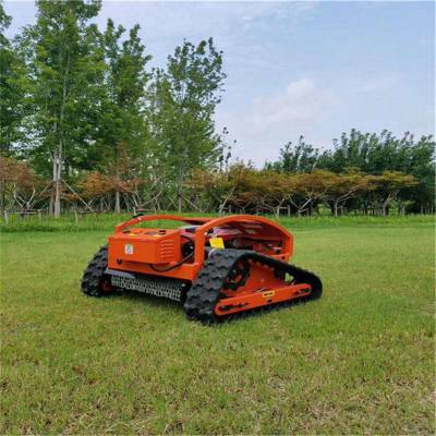 满意价小型家用遥控除草机 人工智能遥控履带式割草碎草机 荒坡碎草修整草地机图1