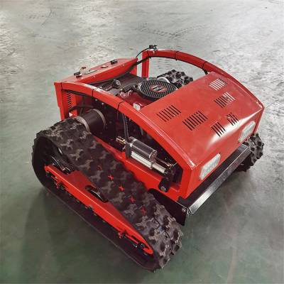 满意价小型家用遥控除草机 人工智能遥控履带式割草碎草机 荒坡碎草修整草地机图2