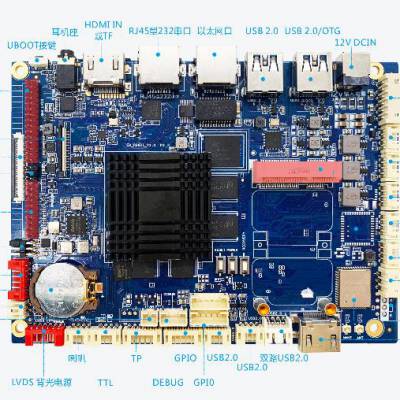 瑞芯微RK3288嵌入式主板开发设计用于网络交互智能终端广告机闸机
