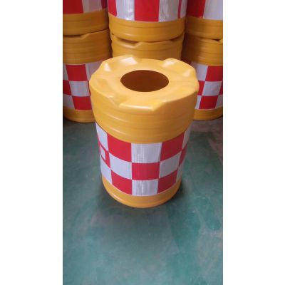 济南***吹塑交通安全高速公路隔离墩反光膜塑料防撞桶800*600图2