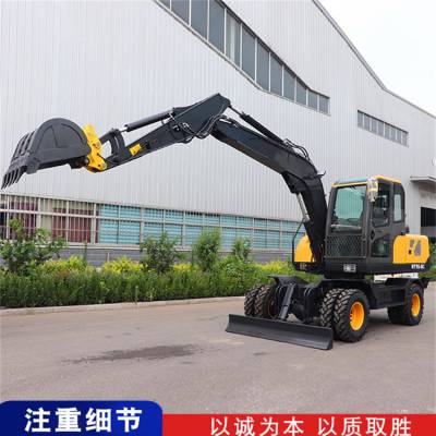 农业挖掘机价格 轮式7吨挖掘机 多功能挖掘机常年供应图1